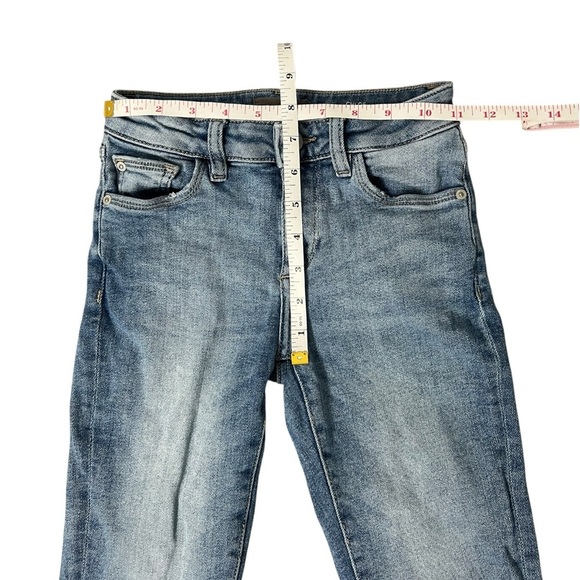 DL1961 Blue Chloe Skinny Jeans Distressed Style - Size 10 - Picture 7 of 9